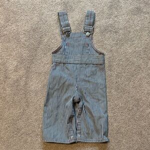 Vintage Striped Baby Overalls